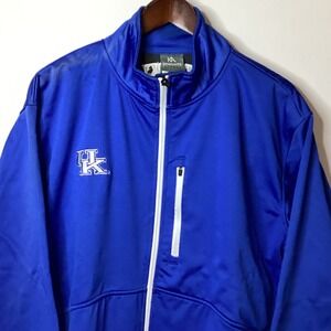 Knights Apparel Kentucky Wildcats Blue Track Jacket Full‎ Zip Mens L G